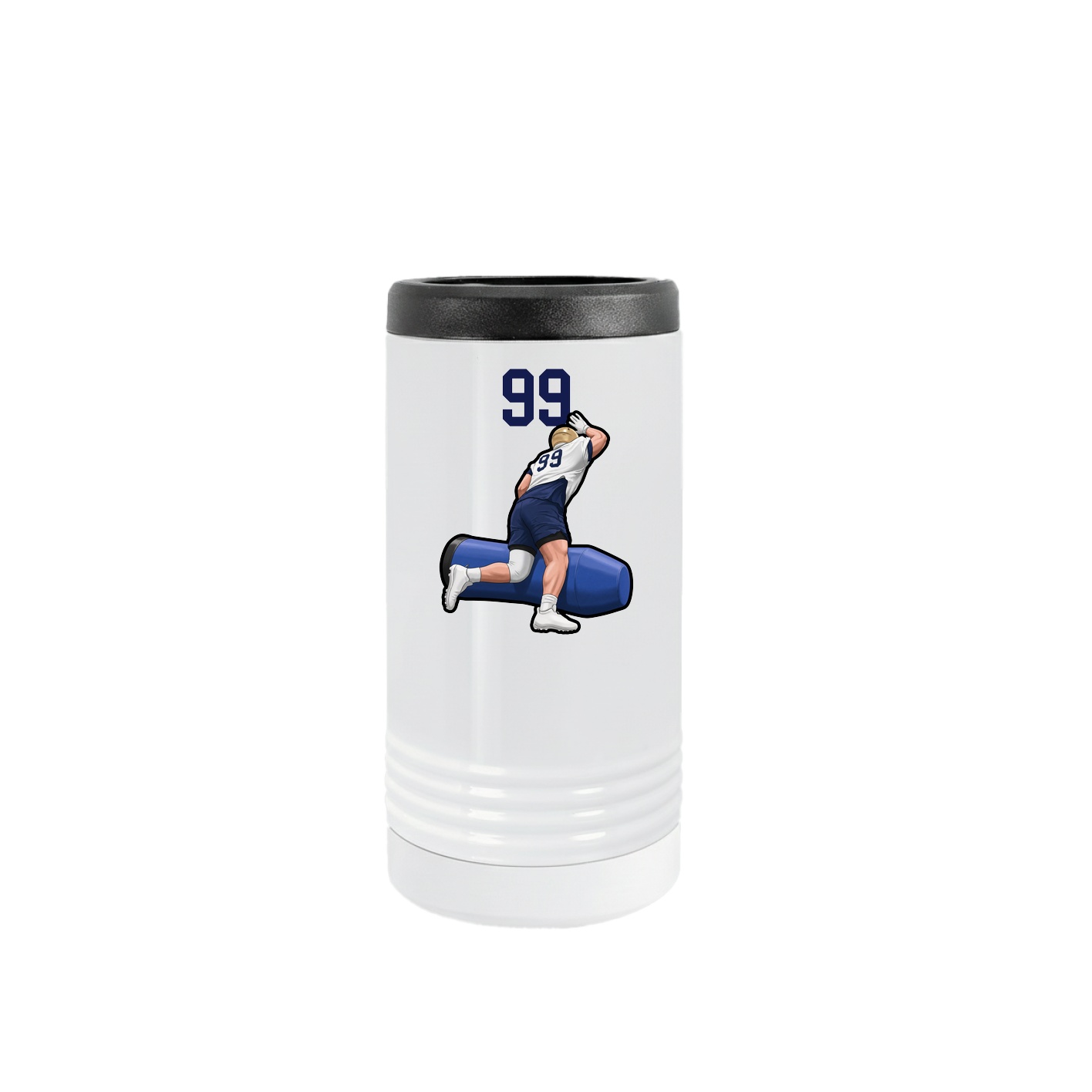 Slim Beverage Holder — Number Top in White