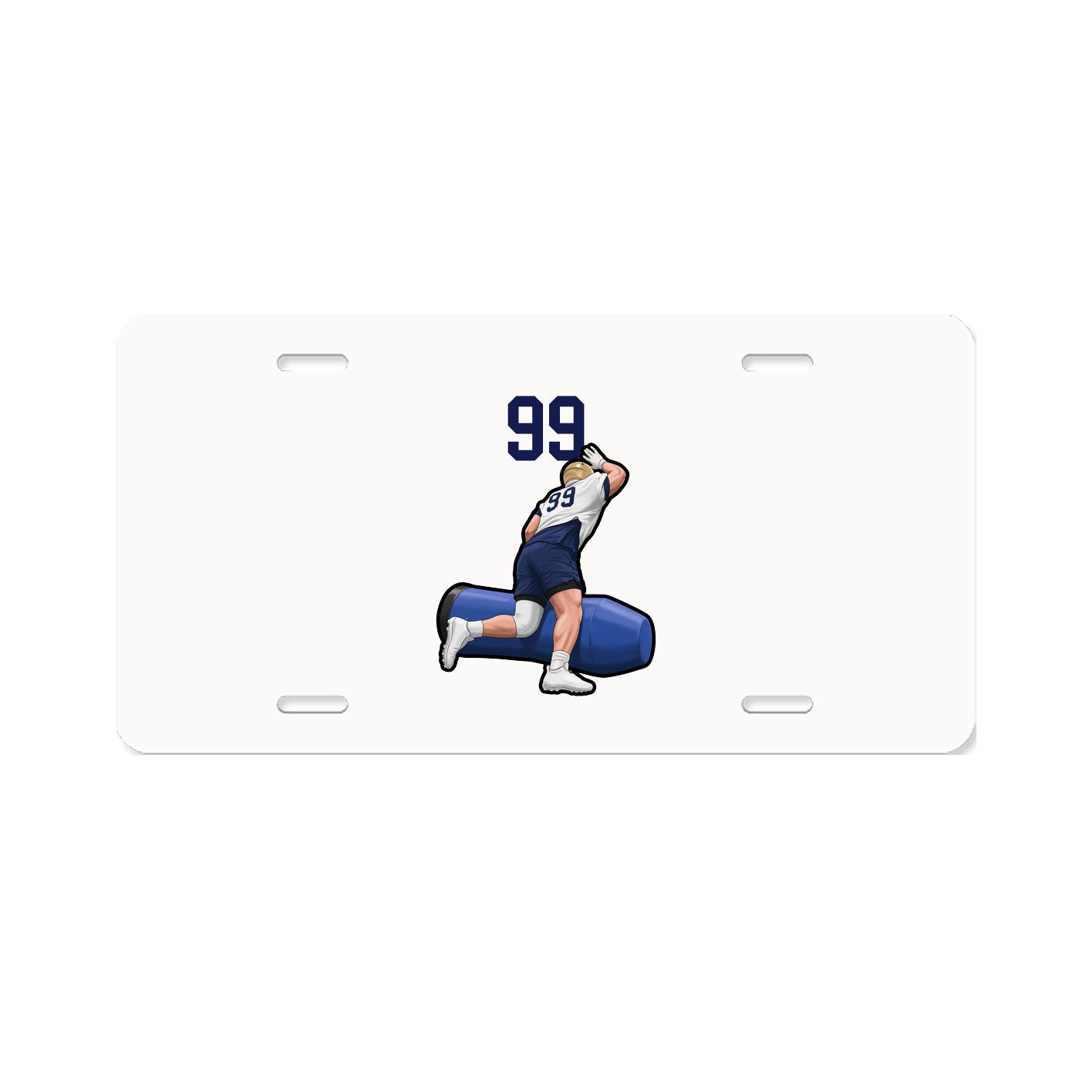 License Plate — Number Top in Classic