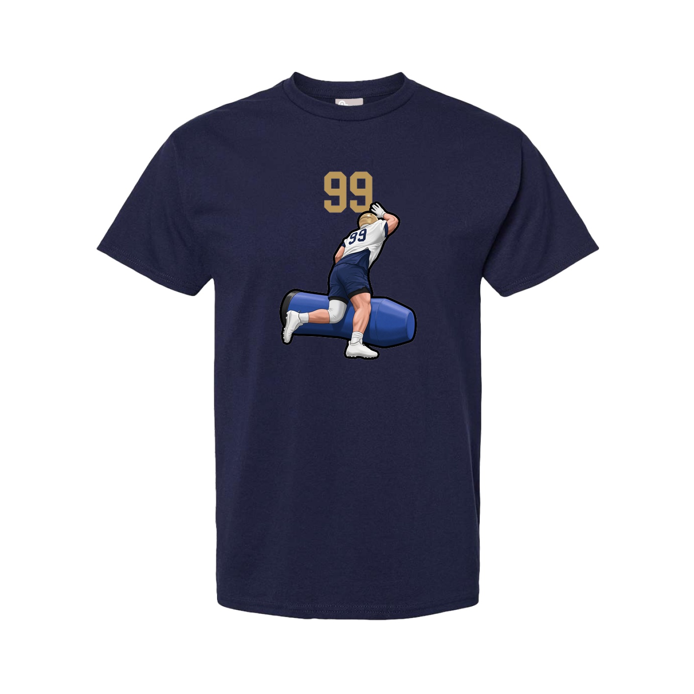 Youth Tee — Number Top in Navy