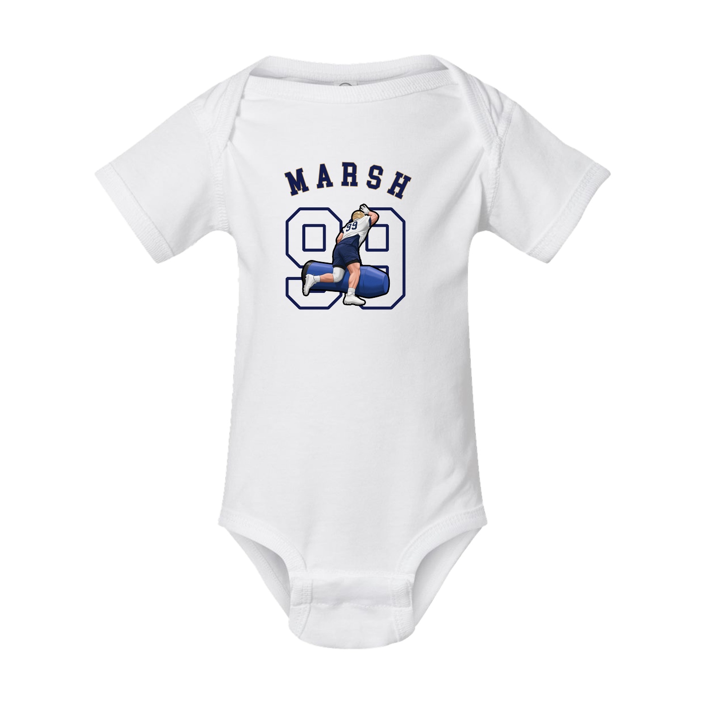Baby Onesie — Shirsey Arch in White
