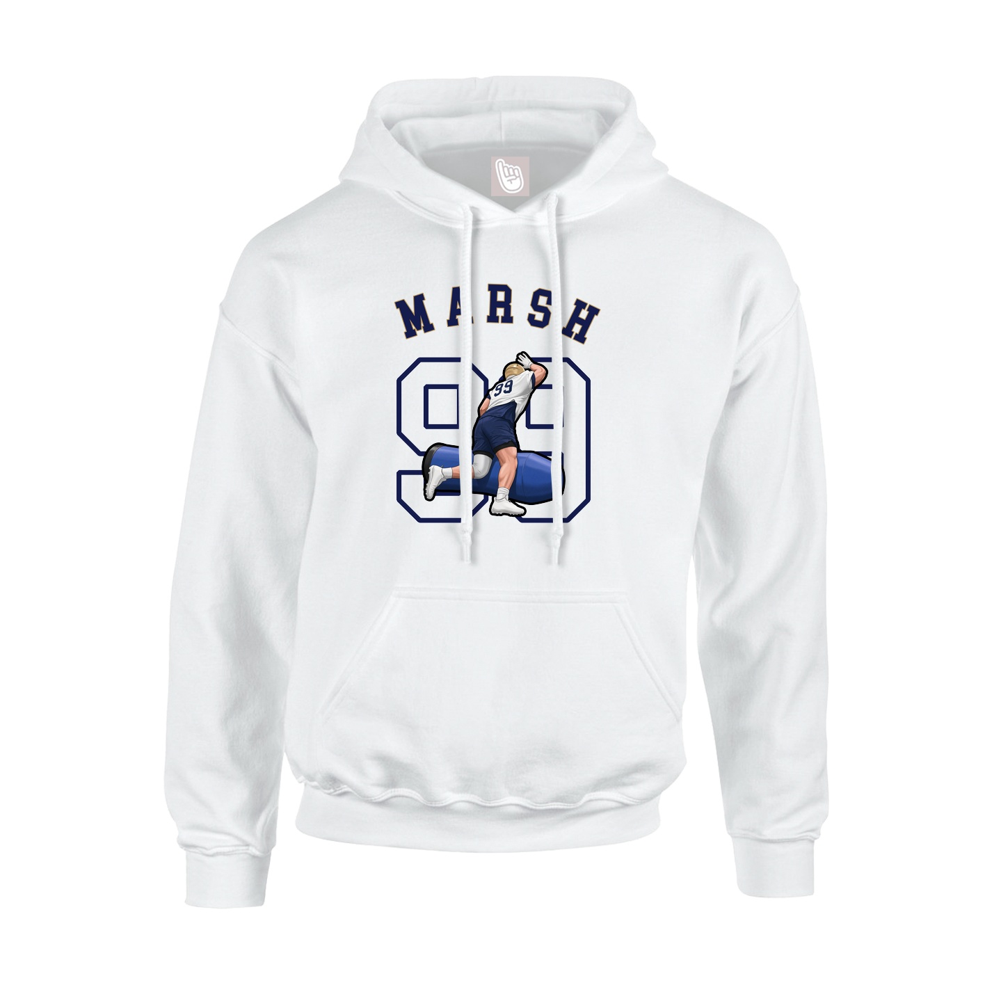 Hoodie — Shirsey Arch in White