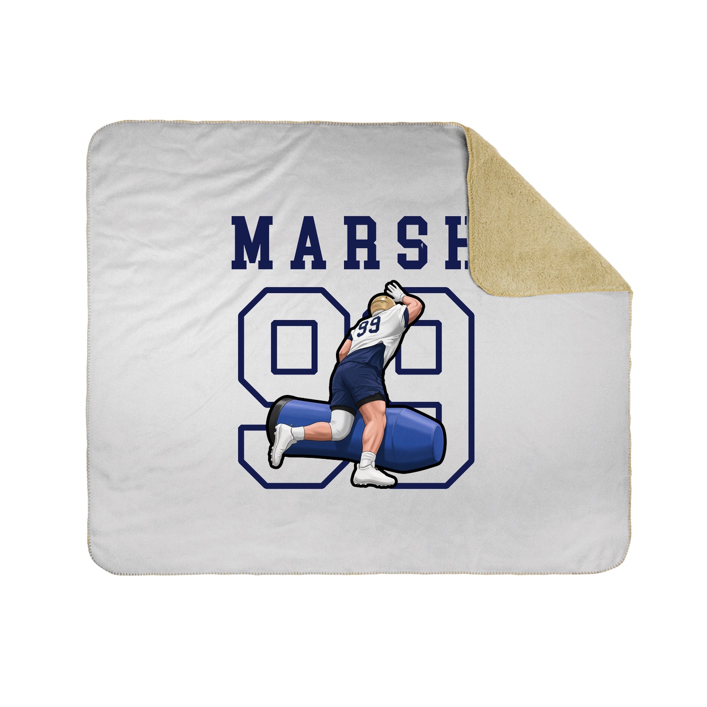 Throw Blanket — Shirsey in White