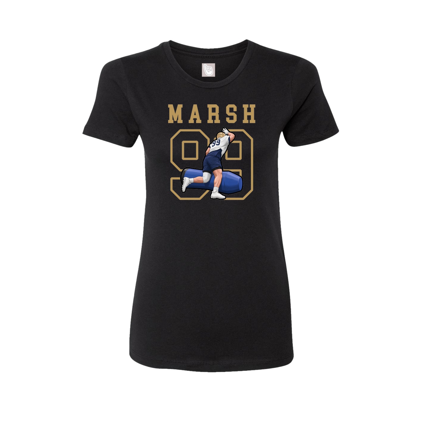 Fitted Women's Tee — Shirsey in Black