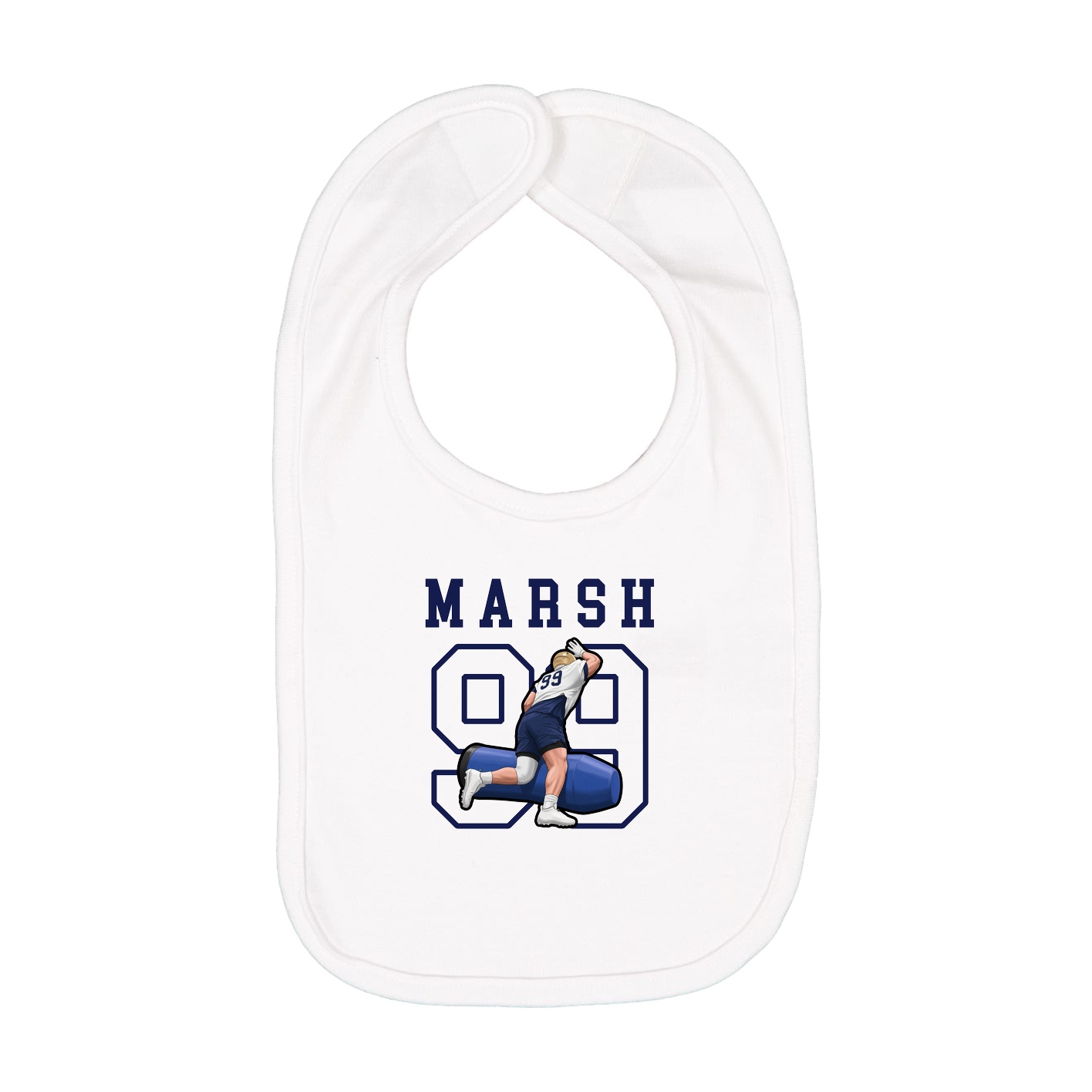 Infant Bib — Shirsey in White
