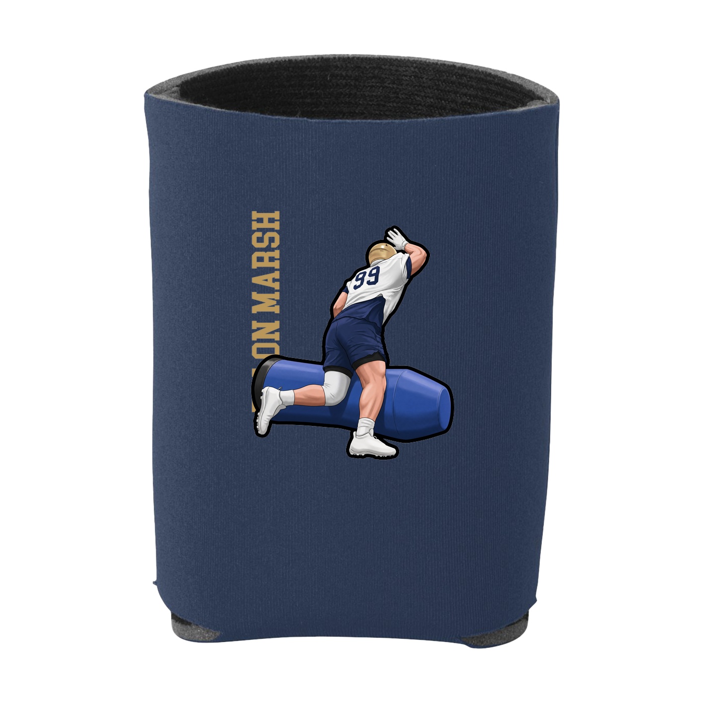 Can Holder — Name Vertical in Navy