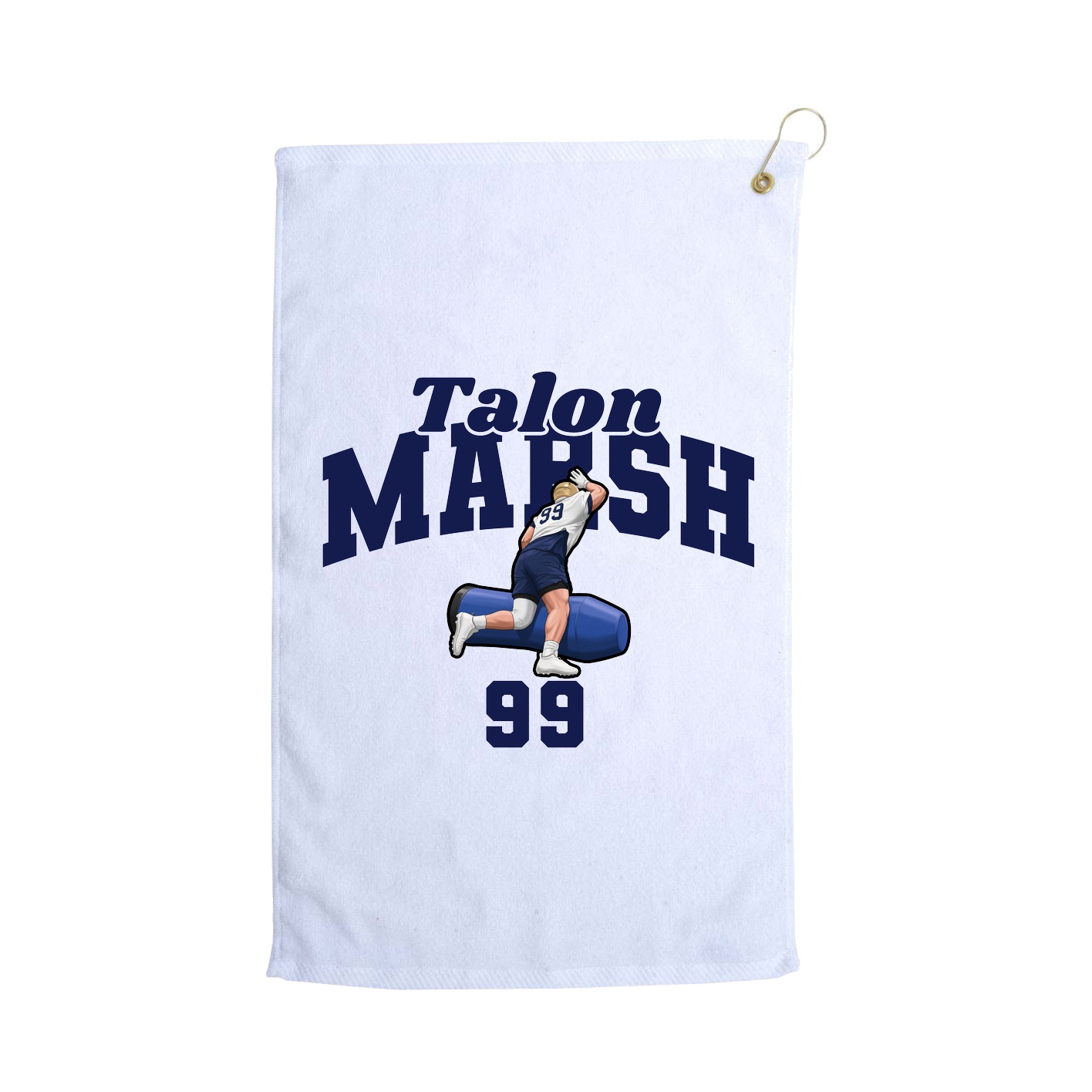 Golf Towel — Signature Arch in White