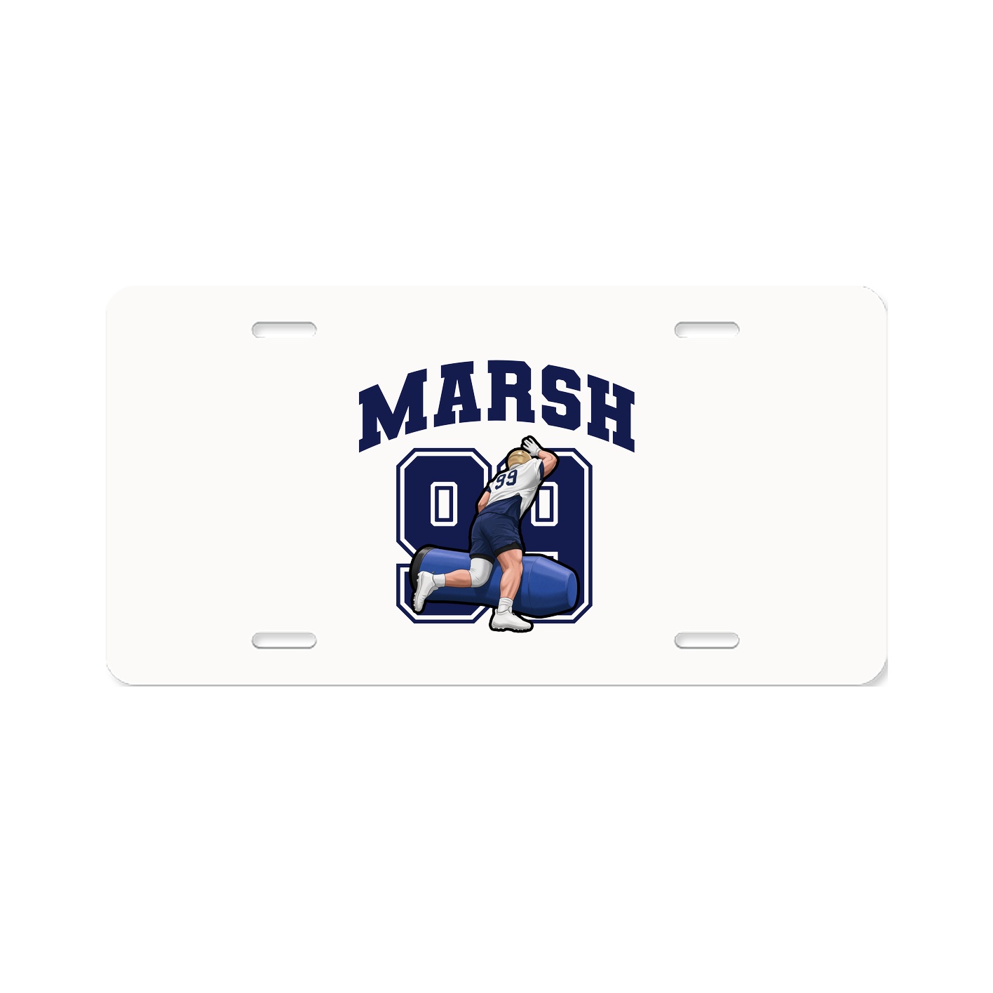 License Plate — Number in Classic