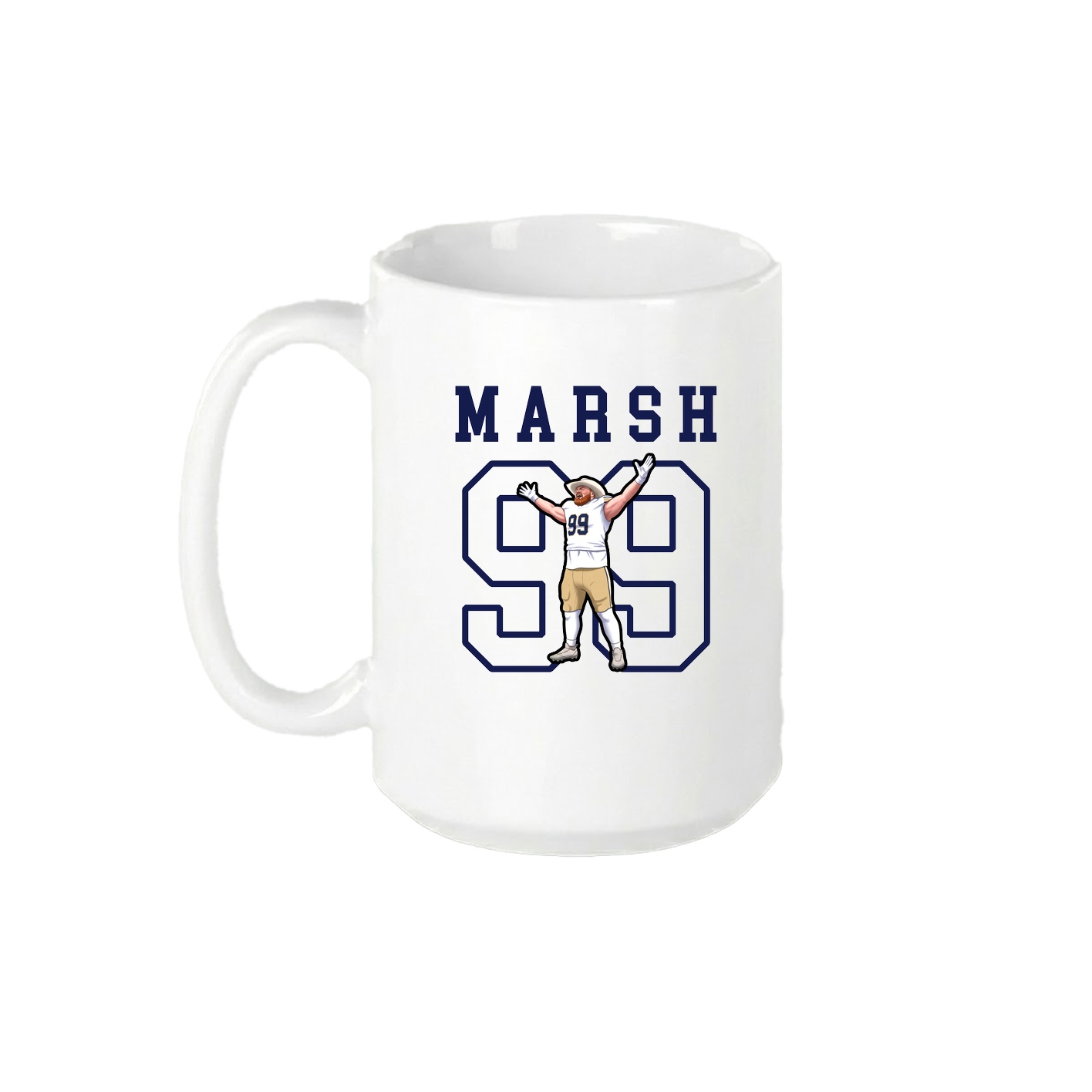 15oz Coffee Mug — Shirsey in White