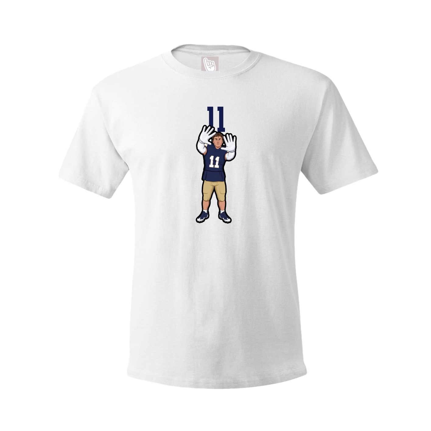 Tee — Number Top in White