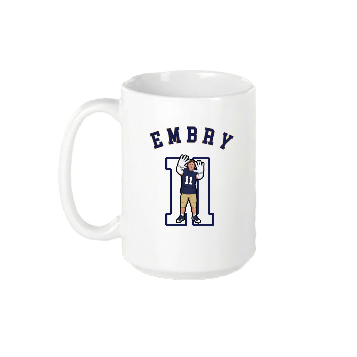 15oz Coffee Mug — Shirsey Arch in White