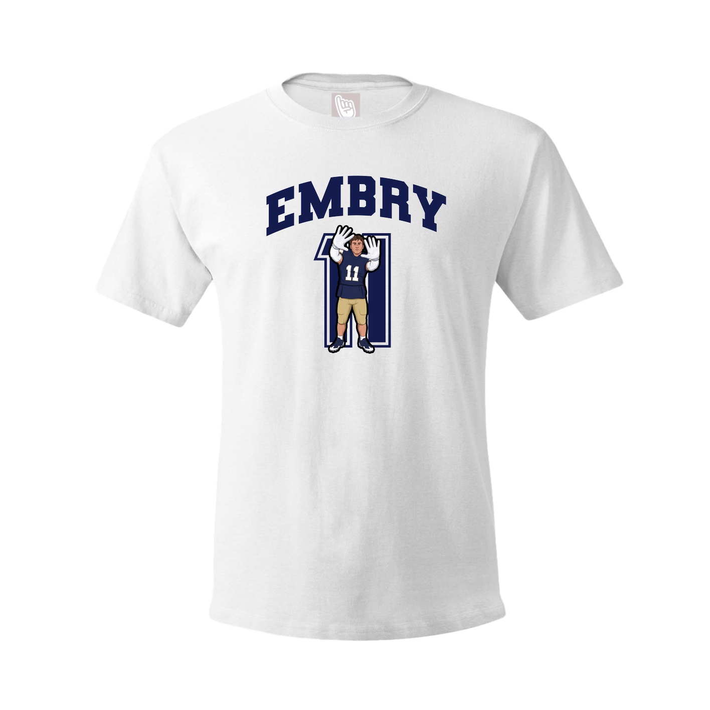 Tee — Number in White
