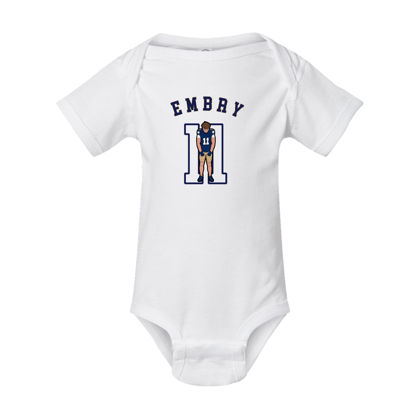 Baby Onesie — Shirsey Arch in White