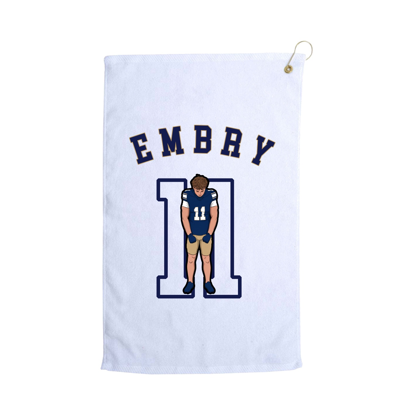 Golf Towel — Shirsey Arch in White