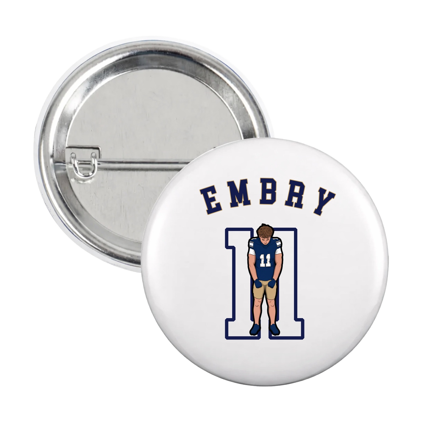 Game Day Button — Shirsey Arch in White