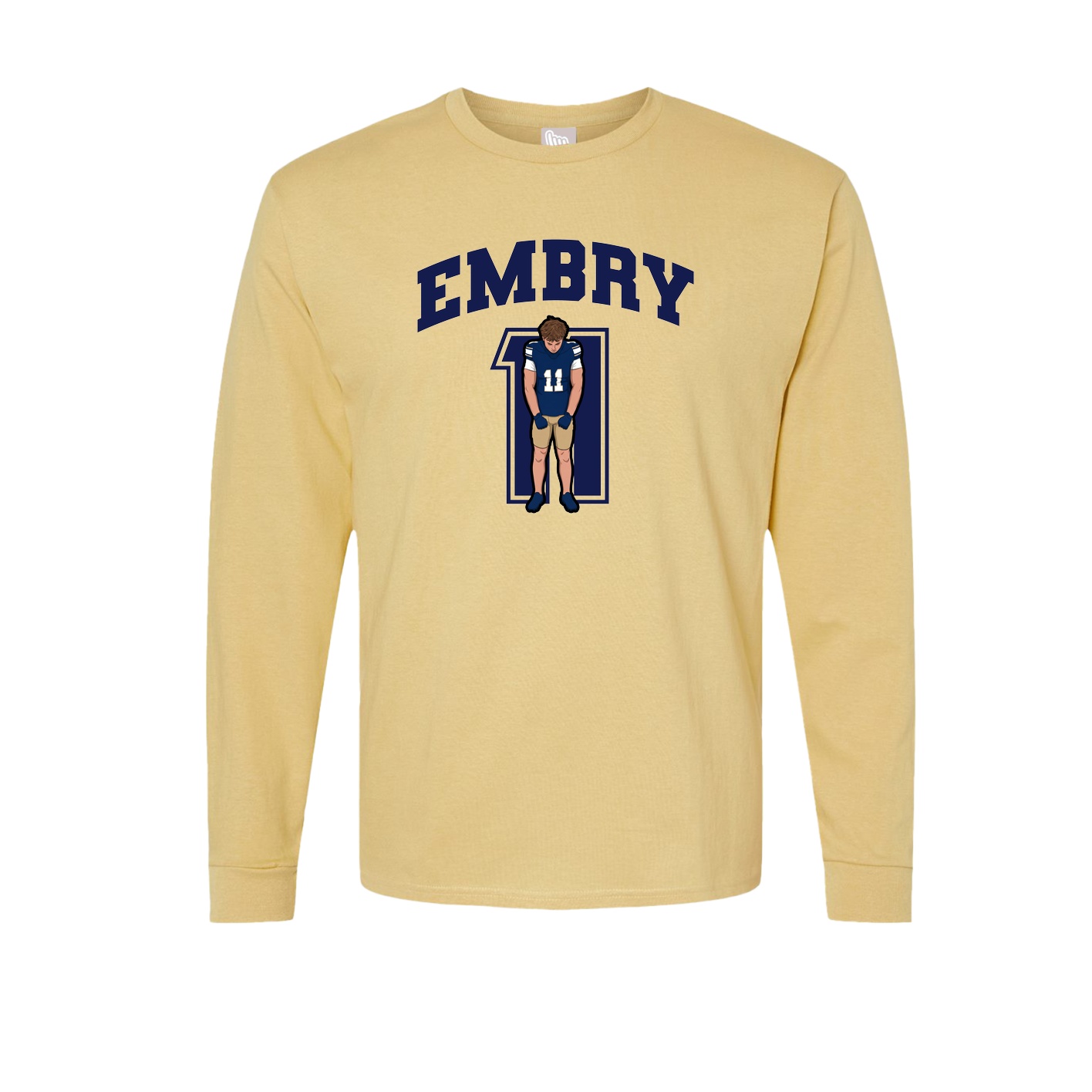 Long Sleeve Tee — Number in Vegas Gold