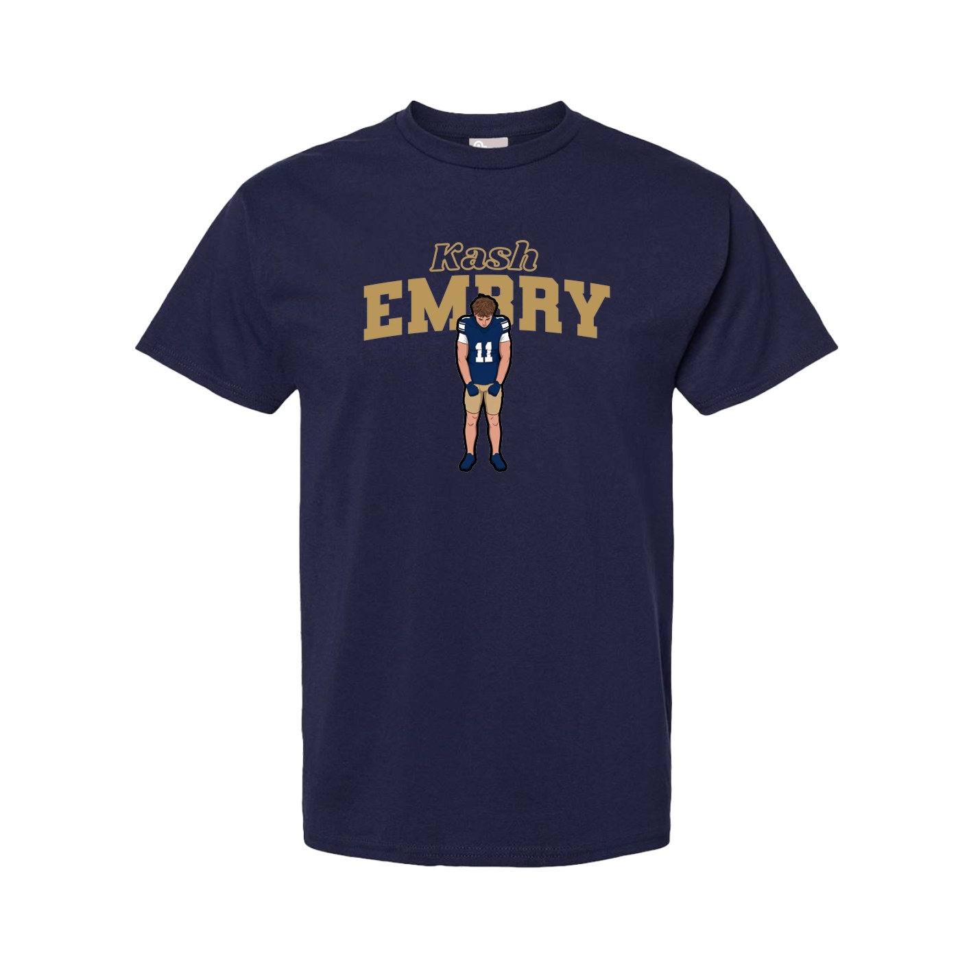 Youth Tee — Name Arch in Navy