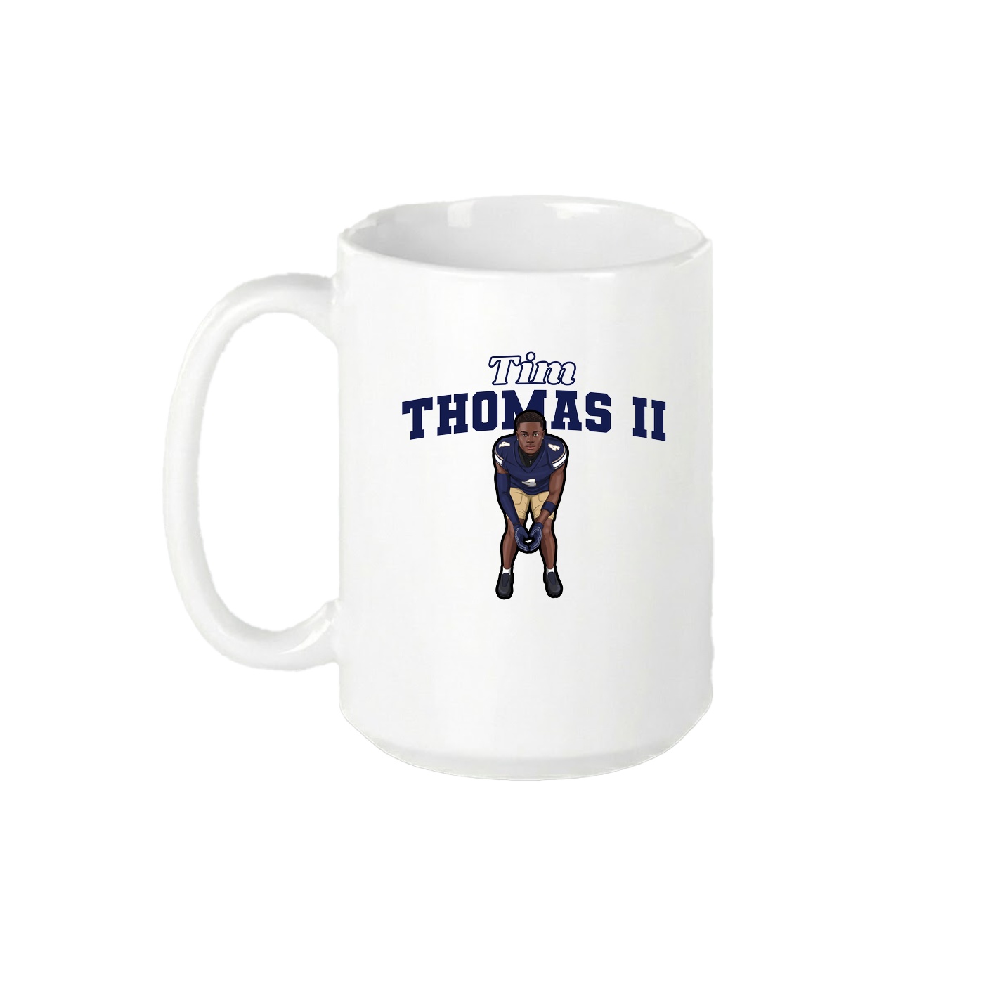 15oz Coffee Mug — Name Arch in White