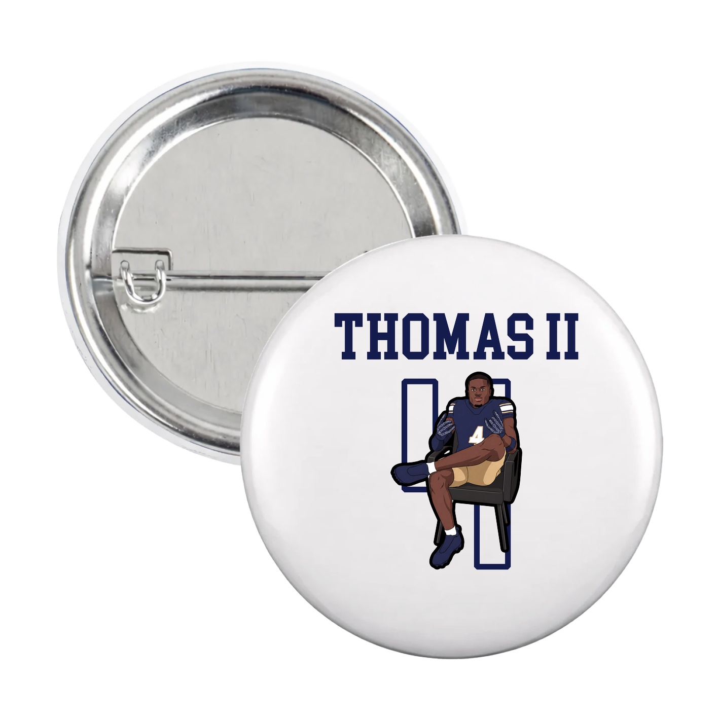 Game Day Button — Shirsey in White