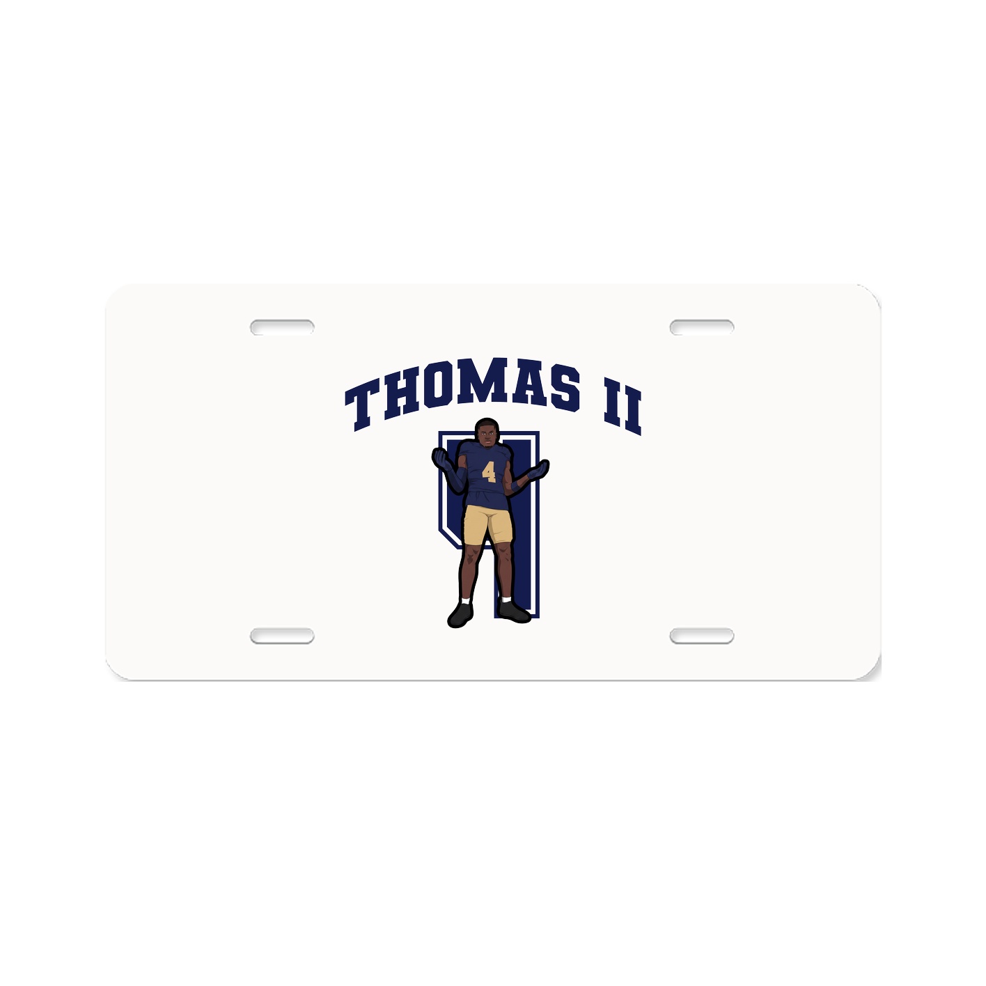 License Plate — Number in Classic