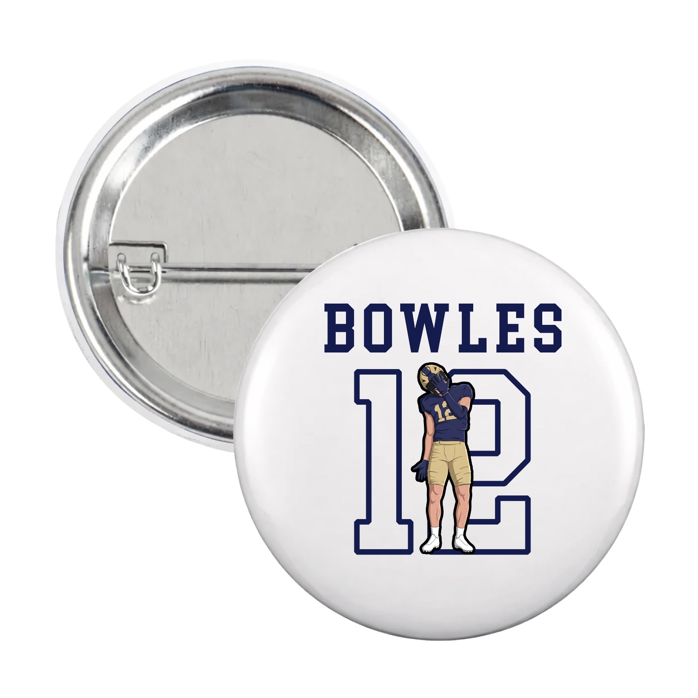 Game Day Button — Shirsey in White