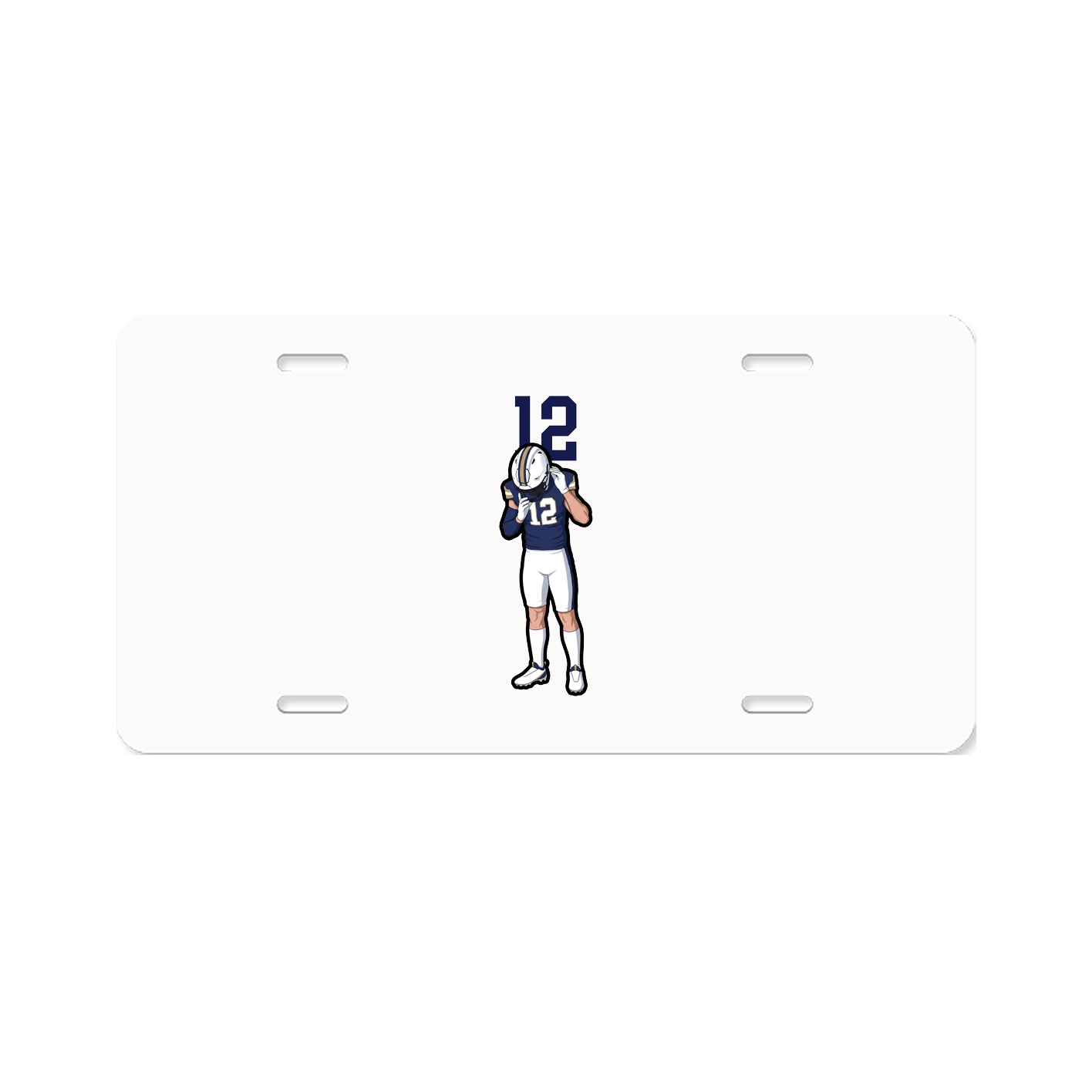 License Plate — Number Top in Classic