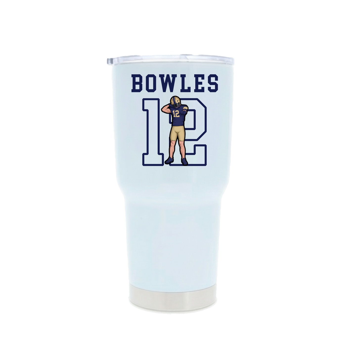 30oz Stainless Steel Tumbler — Shirsey in White