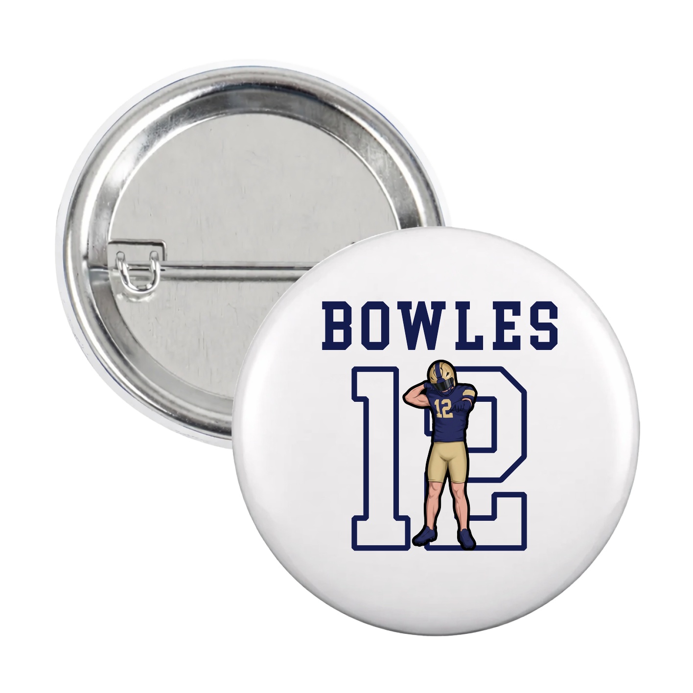 Game Day Button — Shirsey in White
