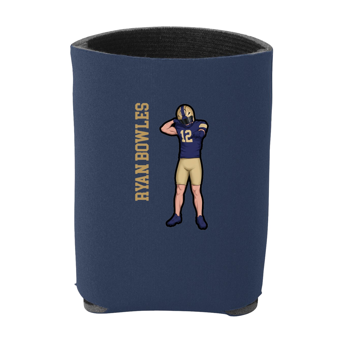 Can Holder — Name Vertical in Navy