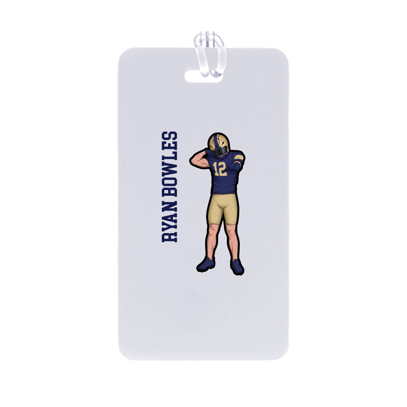 Bag Tag — Name Vertical in Classic