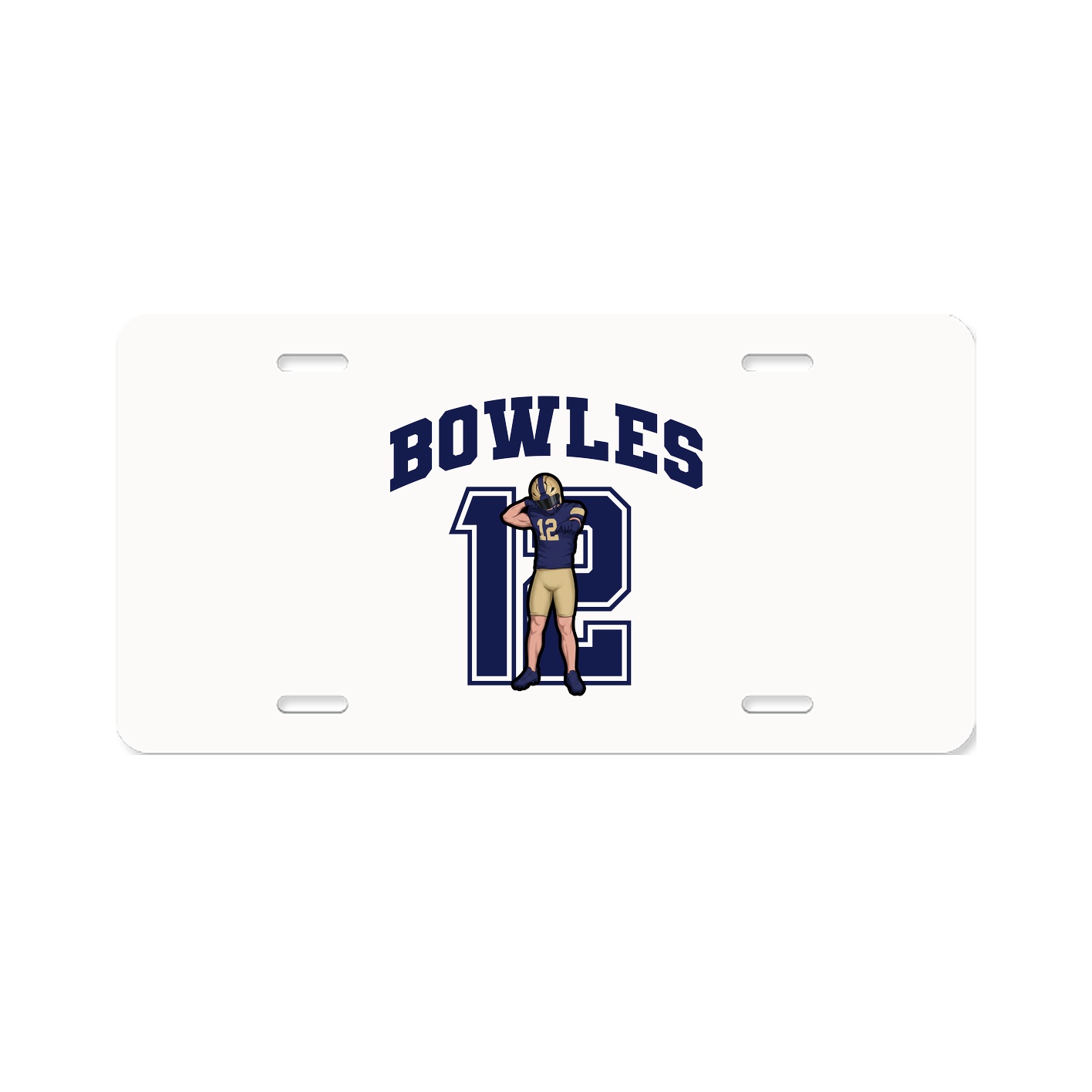 License Plate — Number in Classic