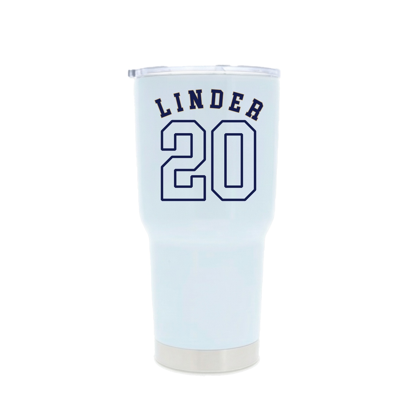 30oz Stainless Steel Tumbler — Shirsey Arch in White