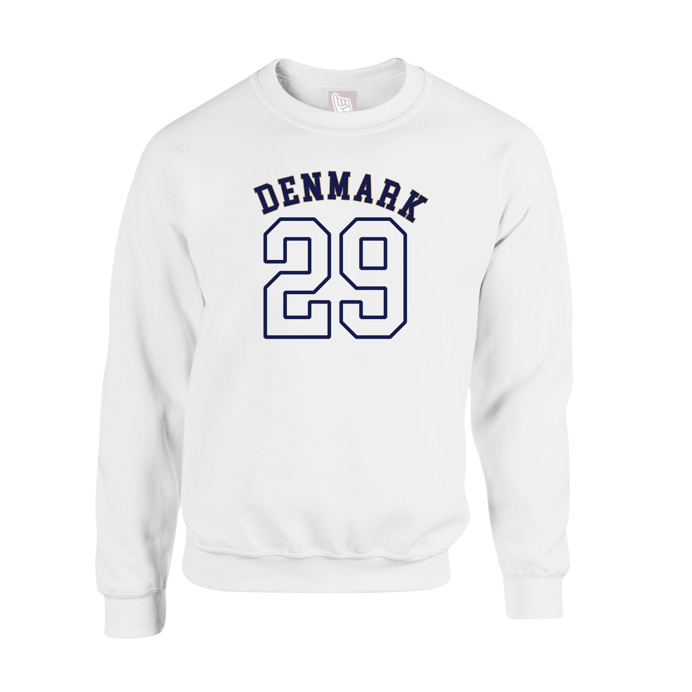 Fleece Crew — Shirsey Arch in White