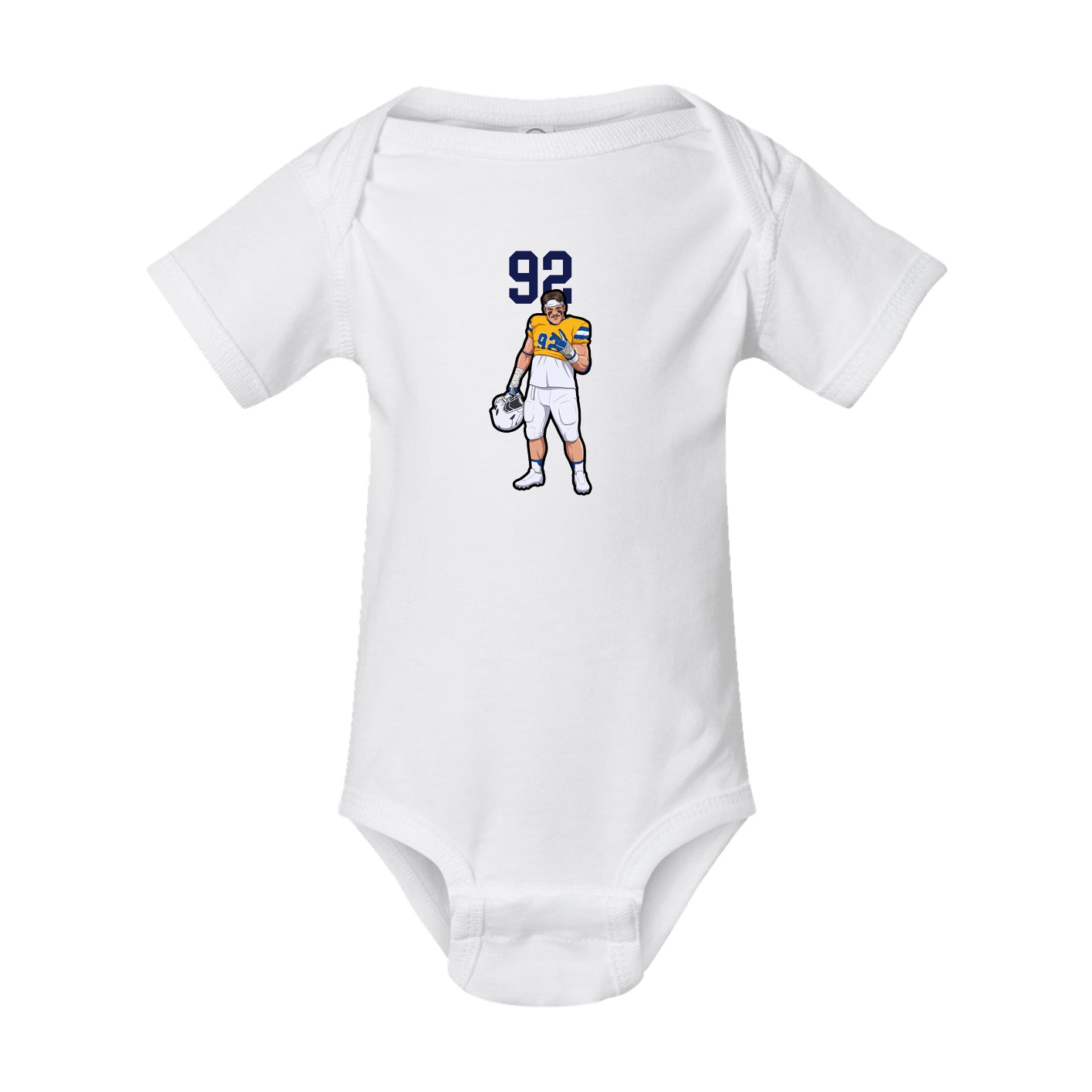 Baby Onesie — Number Top in White