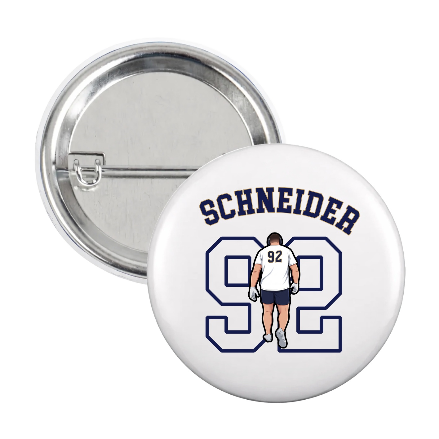 Game Day Button — Shirsey Arch in White