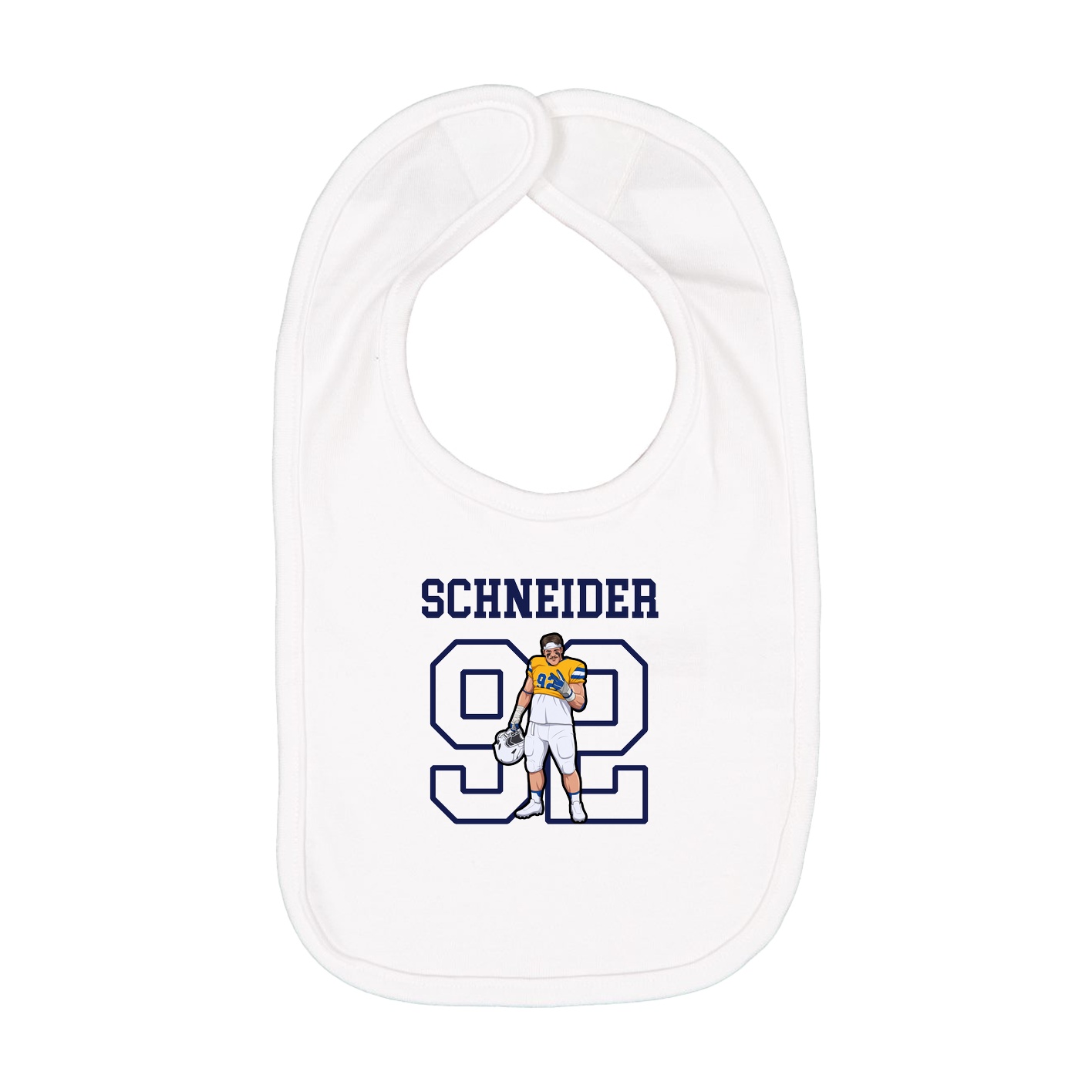 Infant Bib — Shirsey in White