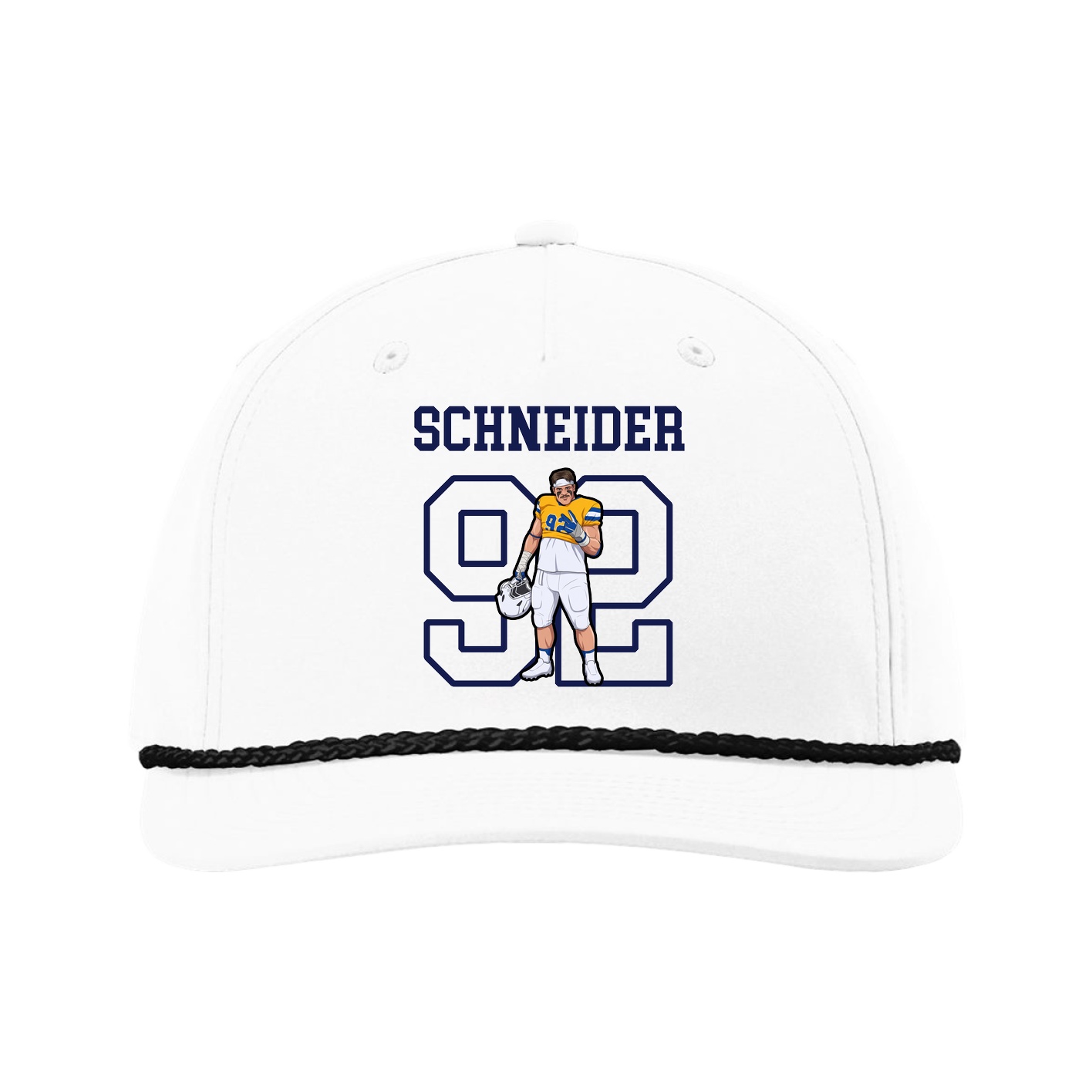 Five-Panel Classic Rope Cap — Shirsey in White