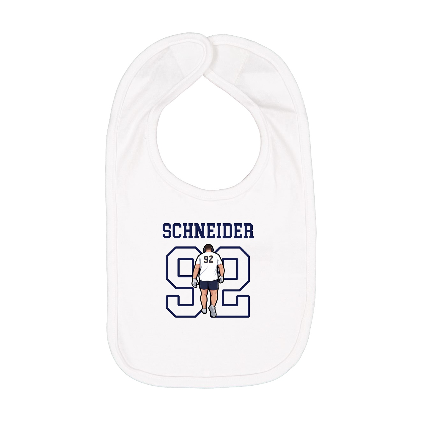Infant Bib — Shirsey in White