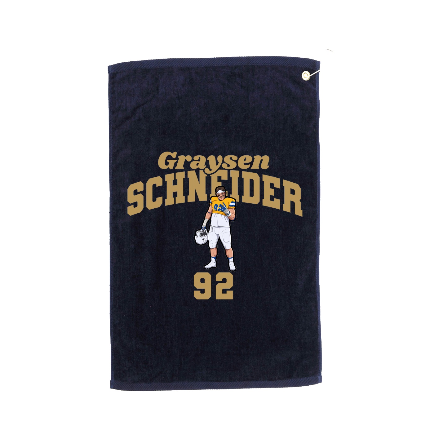 Golf Towel — Signature Arch in Navy