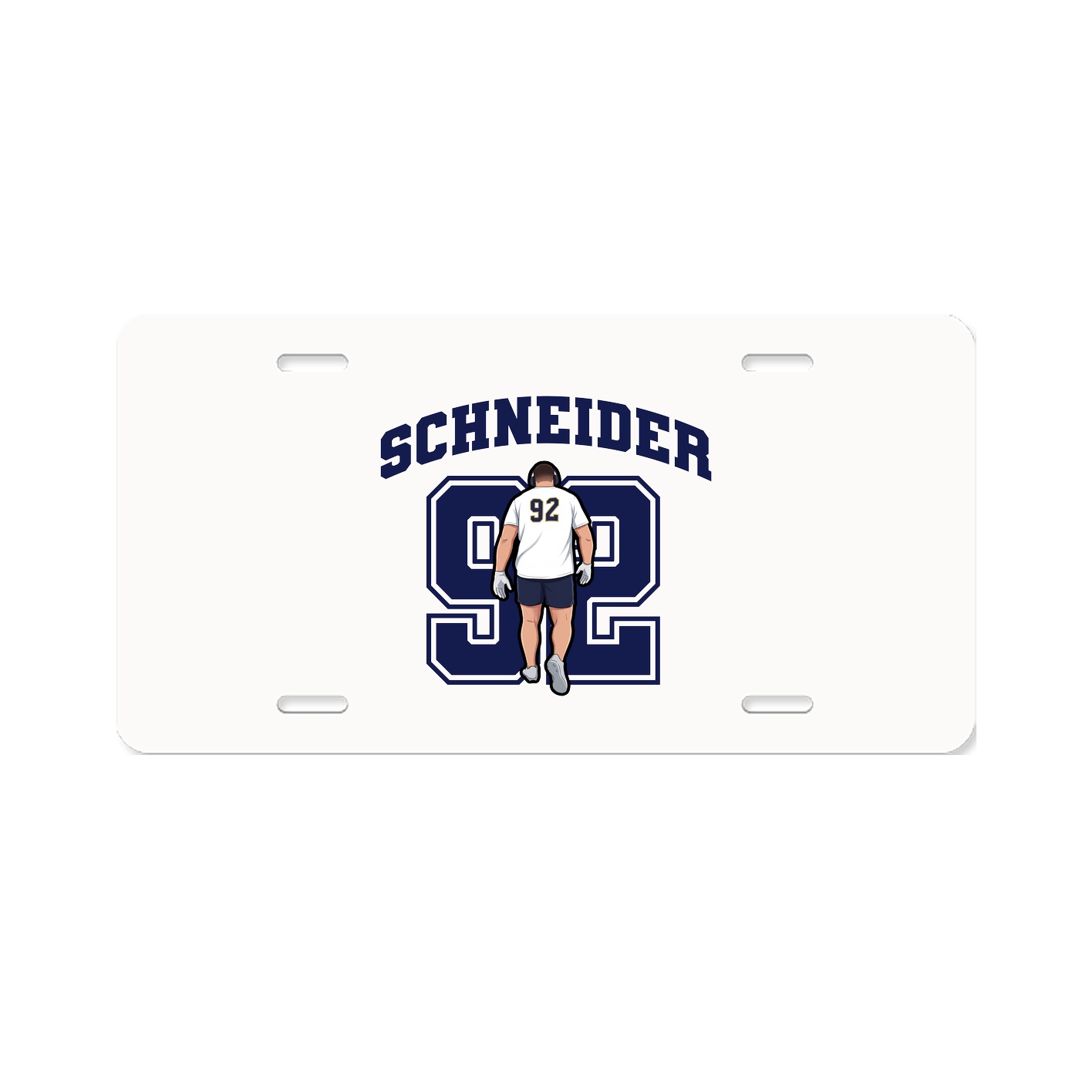 License Plate — Number in Classic