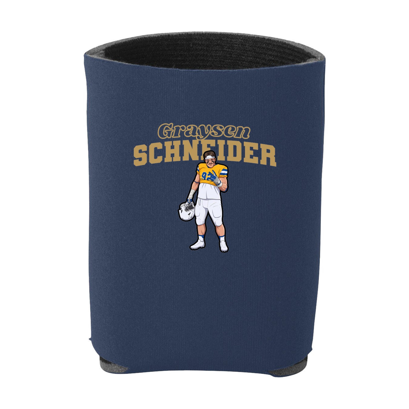 Can Holder — Name Arch in Navy