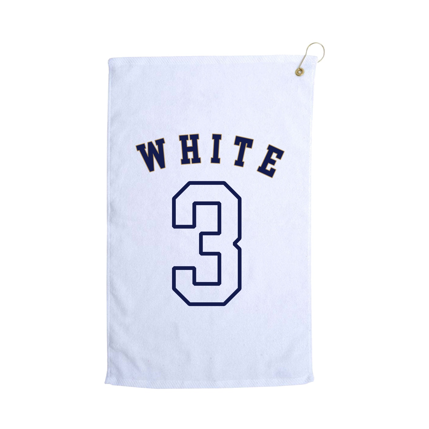 Golf Towel — Shirsey Arch in White