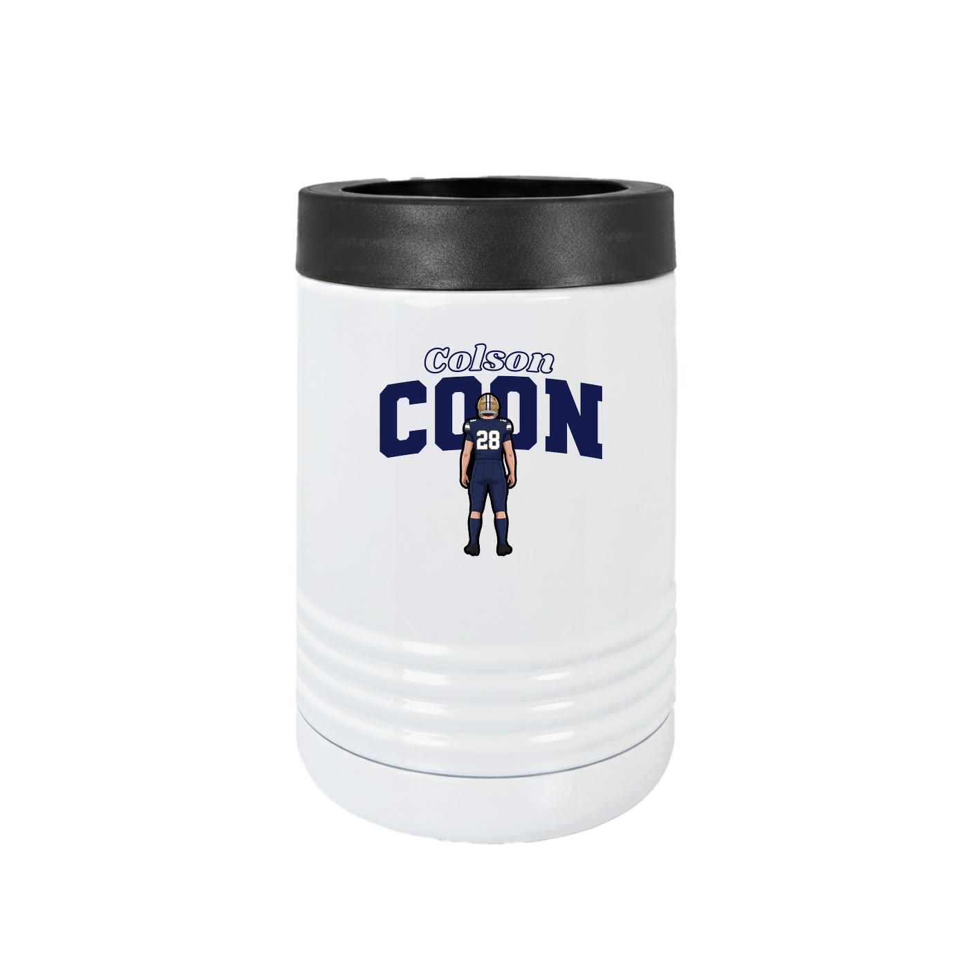 Beverage Holder — Name Arch in White
