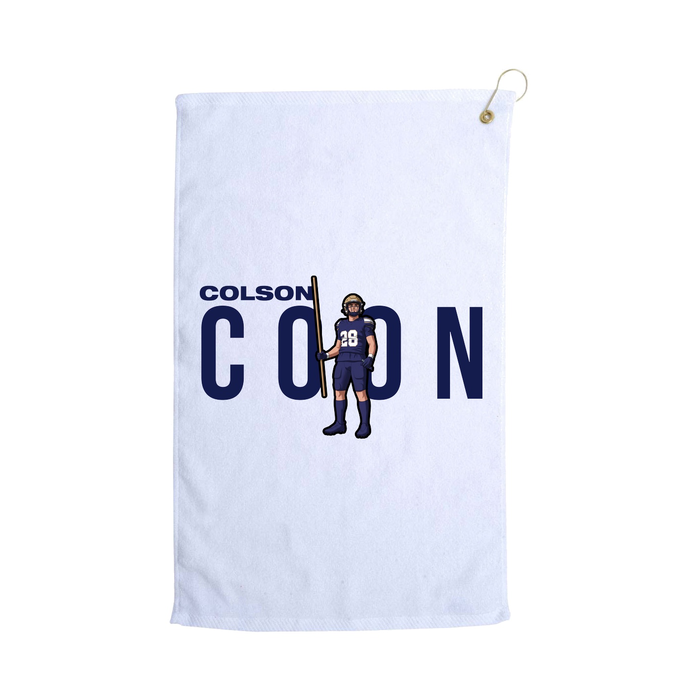 Golf Towel — Player Name in White