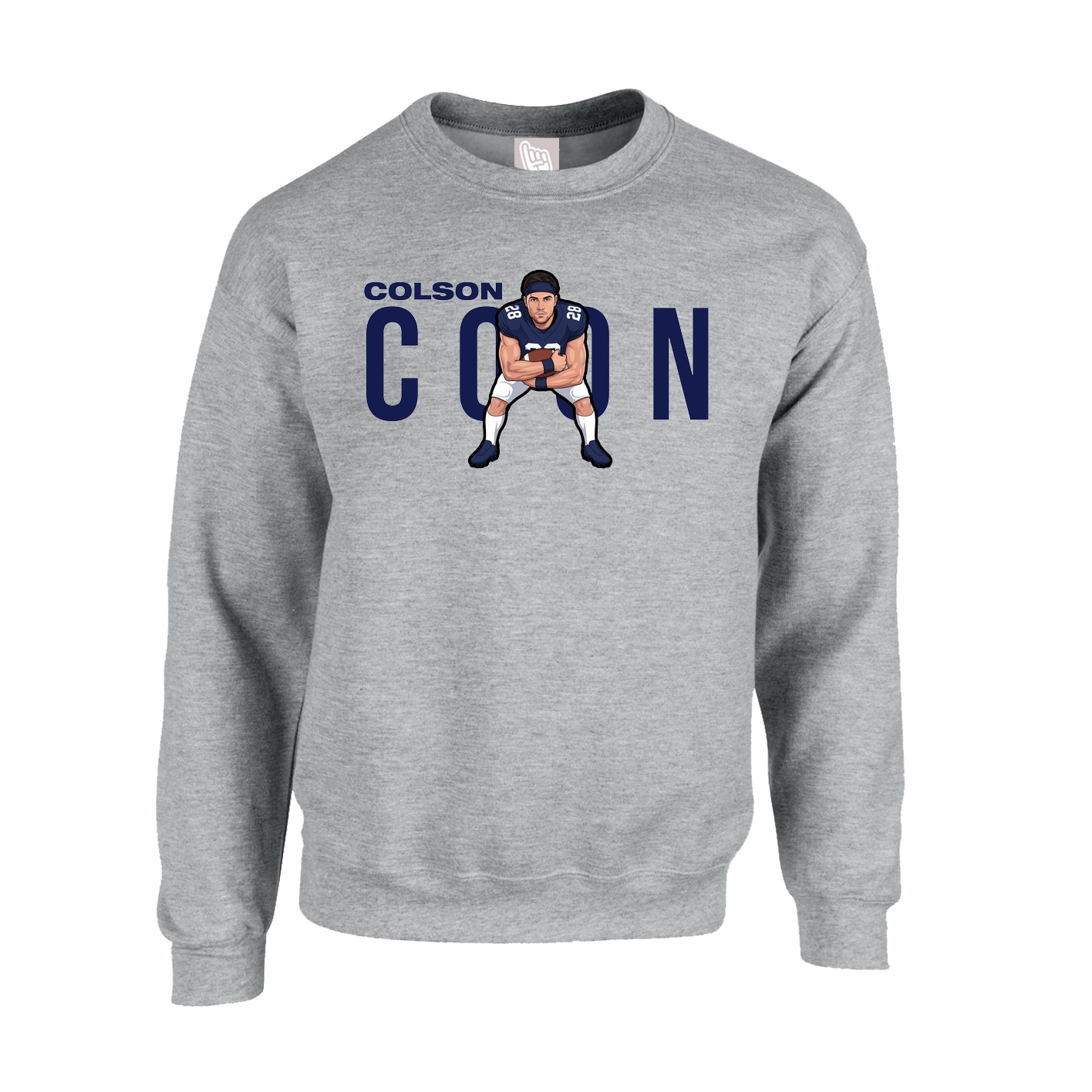 Fleece Crew — Player Name in Grey