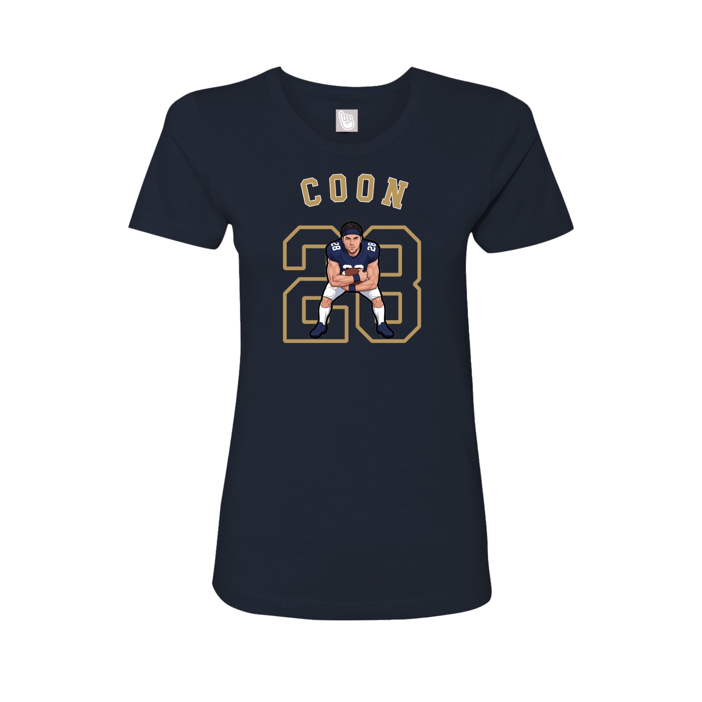 Fitted Women's Tee — Shirsey Arch in Navy