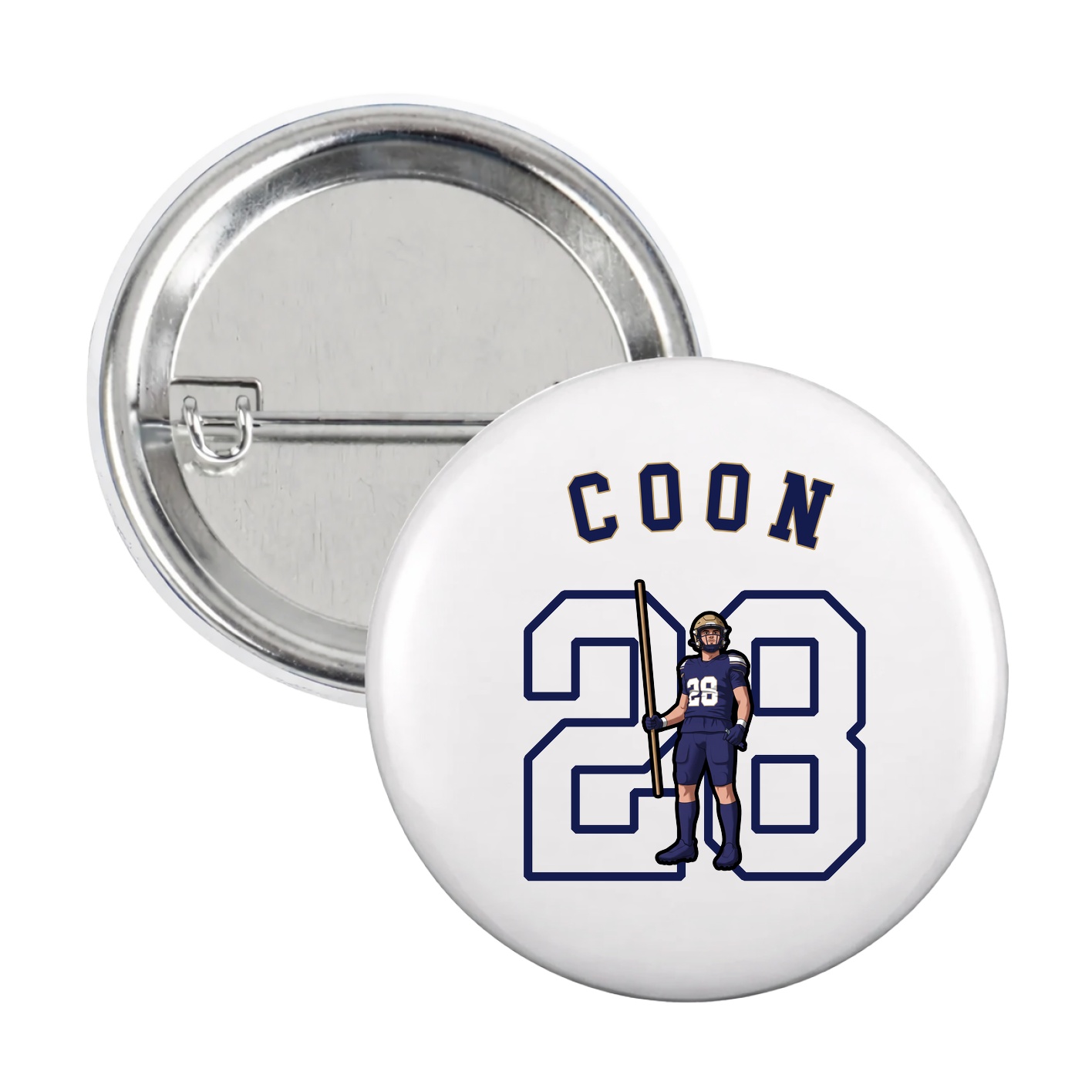 Game Day Button — Shirsey Arch in White