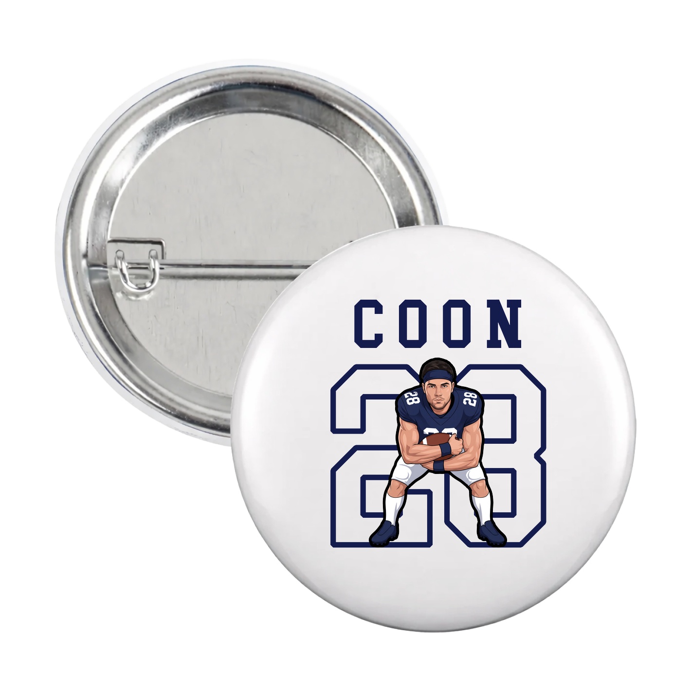 Game Day Button — Shirsey in White