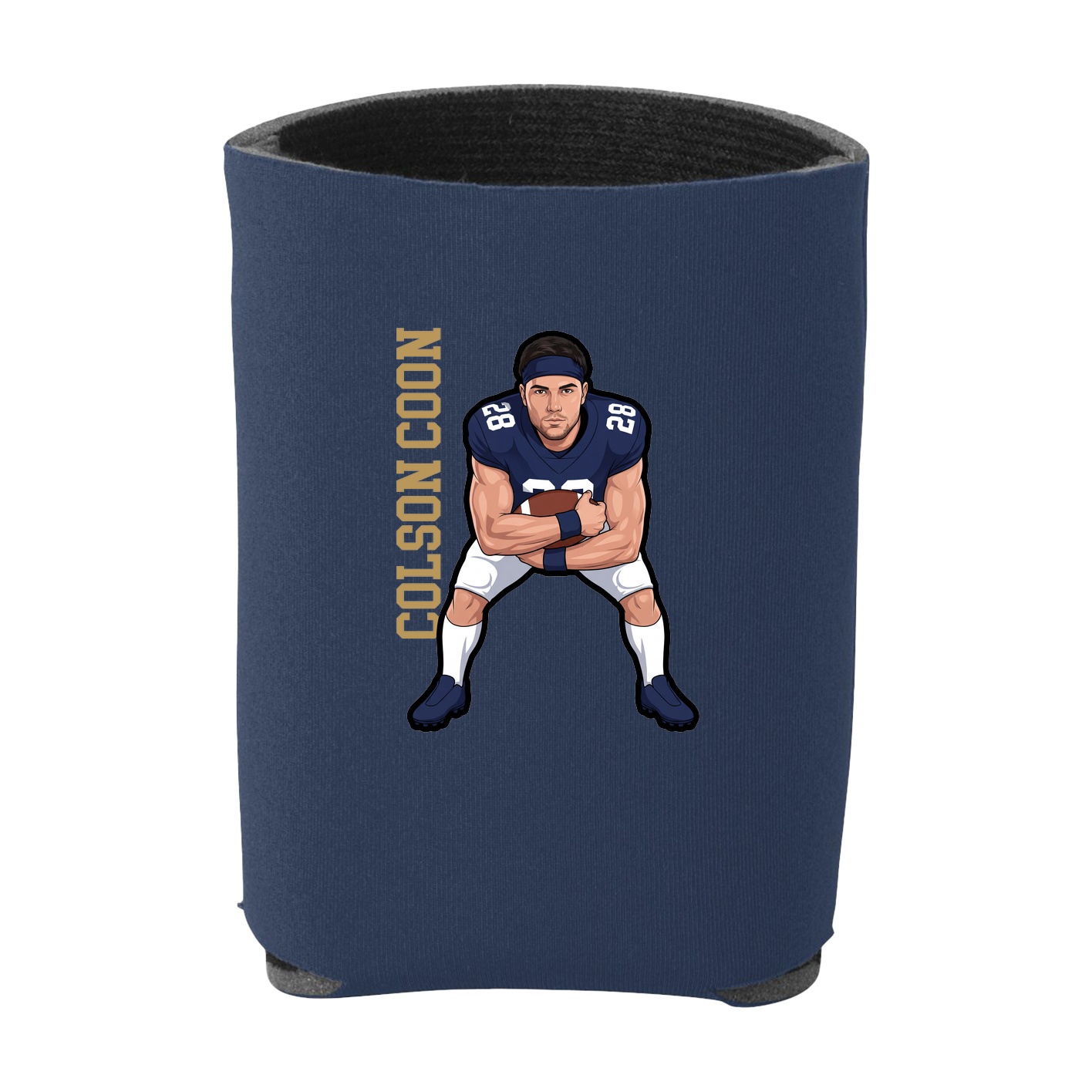 Can Holder — Name Vertical in Navy