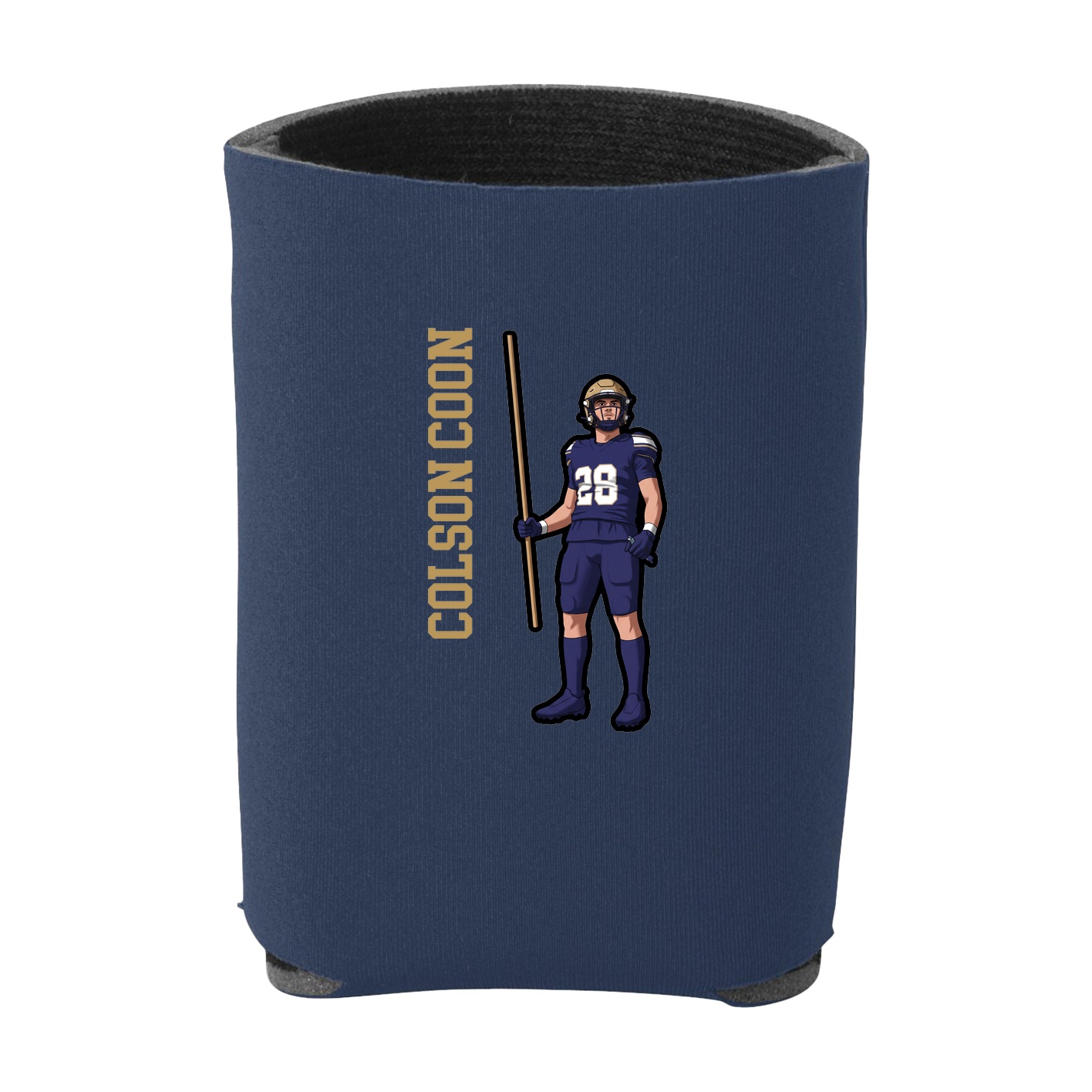 Can Holder — Name Vertical in Navy