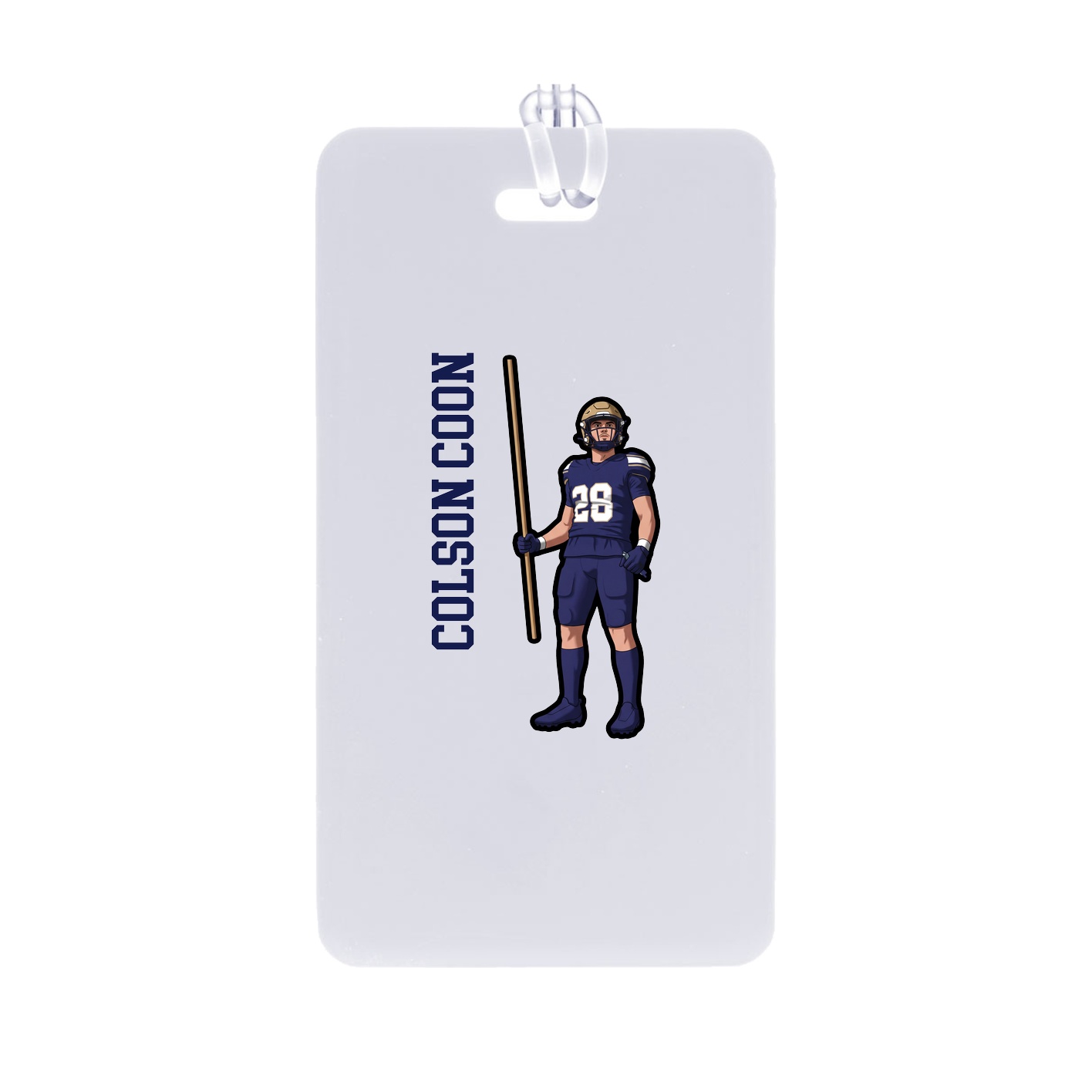 Bag Tag — Name Vertical in Classic